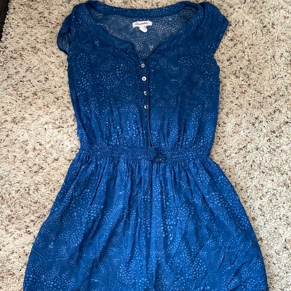 Blue Dotted Dress